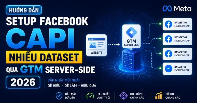 Hướng Dẫn Setup Facebook CAPI Nhiều Dataset Qua GTM Server-Side