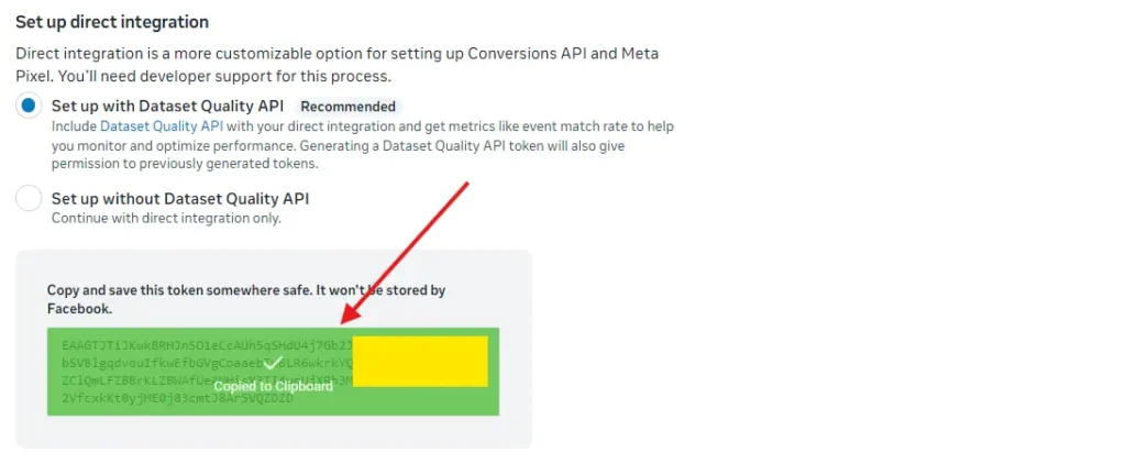 Tạo Access Token cho Conversions API