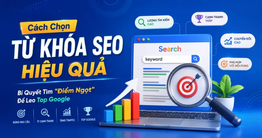Cách Chọn Từ Khóa SEO Hiệu Quả: Bí Quyết Tìm "Điểm Ngọt" Để Leo Top Google
