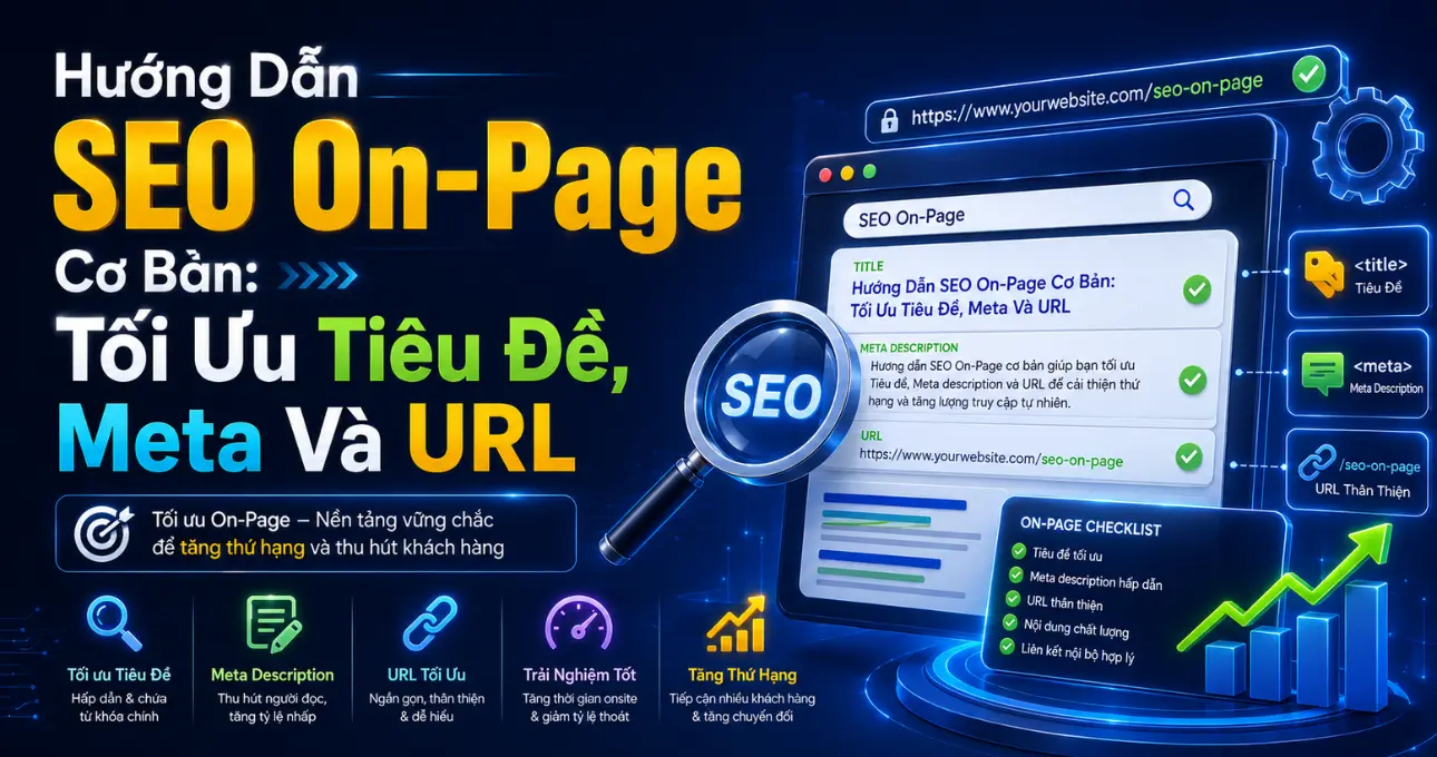 Hướng Dẫn SEO On-Page Cơ Bản: Tối Ưu Tiêu Đề, Meta Và URL
